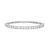 Zales 4-3/4 Ct. T.W. Certified Lab-Created Diamond Line Flexible Bangle In 14K White Gold (F/Si2) - 6.75" Bracelets