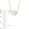 Zales 9.5Mm Cultured Freshwater Pearl Necklace In 14K Gold Necklaces