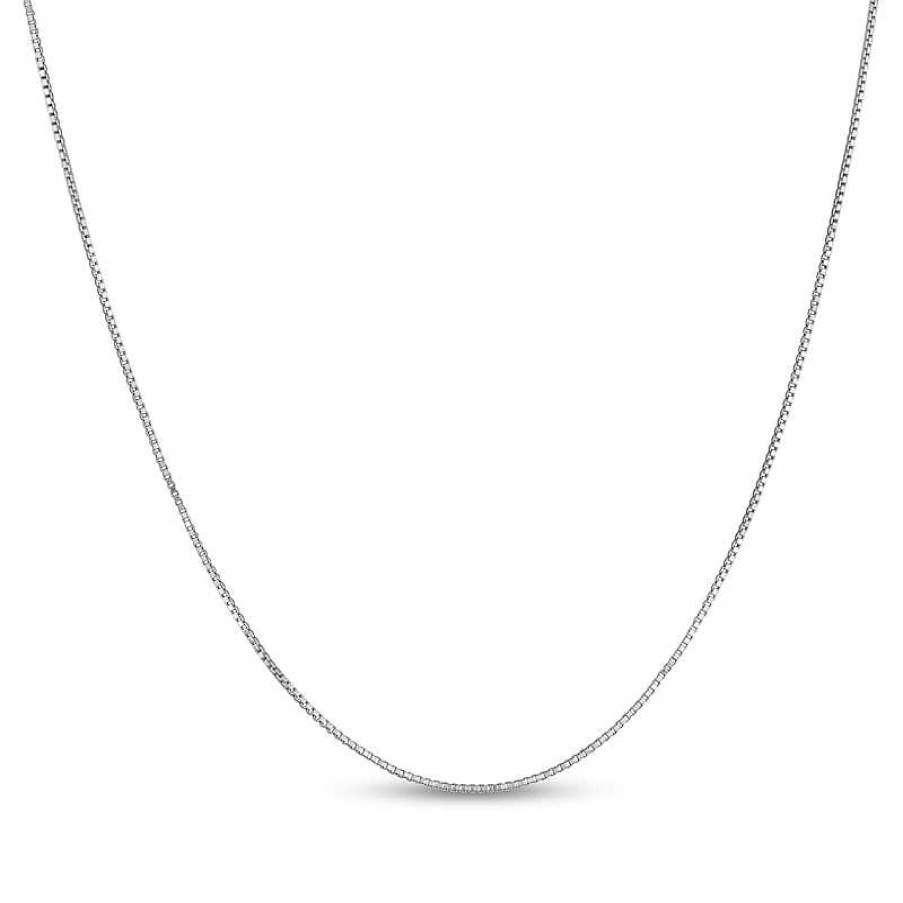 Zales 1.0Mm Diamond-Cut Box Chain Necklace In Solid Sterling Silver - 20" Necklaces