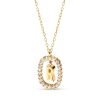 Zales Pdpaola At Zales 1/3 Ct. T.W. Lab-Created Diamond "R" Initial Pendant In 18K Gold - 19.5" Necklaces