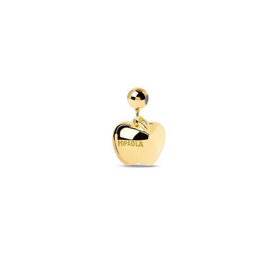 Zales Pdpaola At Zales Apple Bead Charm In Sterling Silver With 18K Gold Plate Necklaces