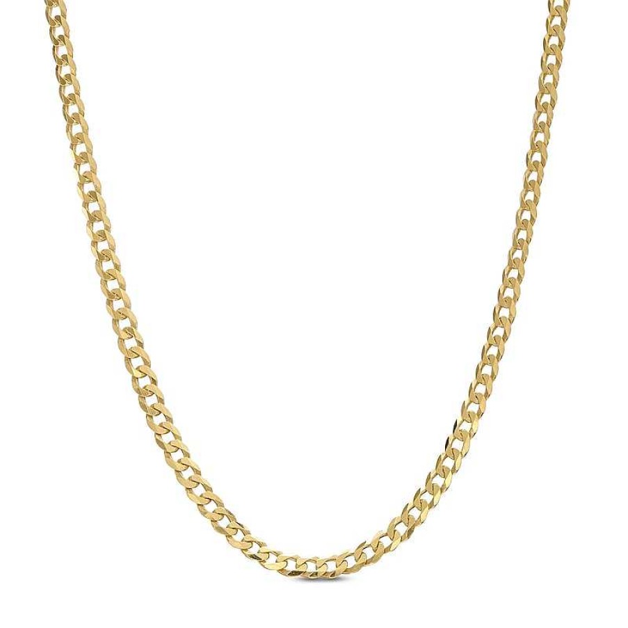 Zales 2.0Mm Curb Chain Necklace In Solid 14K Gold - 18" Necklaces