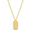 Zales Engravable Dog Tag Pendant In 14K Gold Necklaces