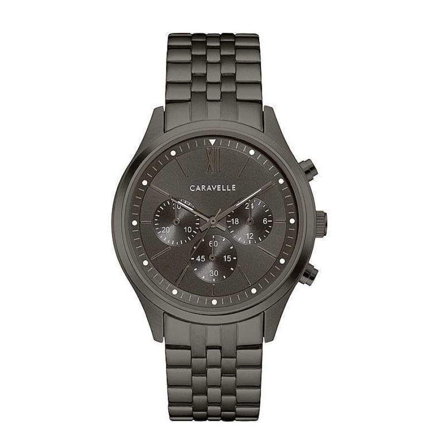 CARAVELLE Men'S Caravelle By Bulova Gunmetal Ip Chronograph Watch (Model: 45A141) Watches