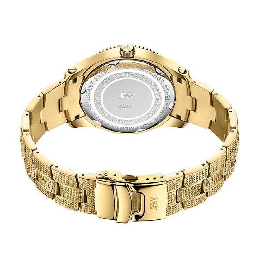 JBW Men'S Jbw Jet Setter 1 Ct. T.W. Diamond 18K Gold Plate Watch (Model: J6370A) Watches