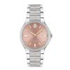 Movado Ladies' Movado Se Automatic Diamond Accent Two-Tone Pvd Watch With Pink Dial (Model: 0607936) Watches