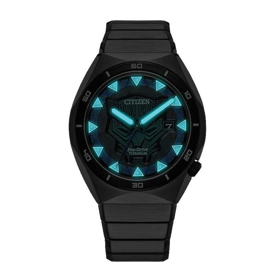 Citizen Men'S Citizen ©Marvel Black Panther Super Titanium Watch (Model: Aw1668-50W) Watches