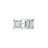 Zales 1/10 Ct. T.W. Princess-Cut Diamond Solitaire Stud Earrings In Sterling Silver (J/I3) Earrings