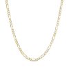 Zales 3.1Mm Concave Figaro Chain Necklace In Solid 14K Gold - 20" Necklaces