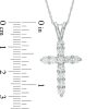 Zales 1-1/5 Ct. T.W. Diamond Cross Pendant In 14K White Gold Necklaces