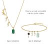 Zales Pdpaola At Zales Oval Malachite Transformation Bead Charm In Sterling Silver With 18K Gold Plate Necklaces