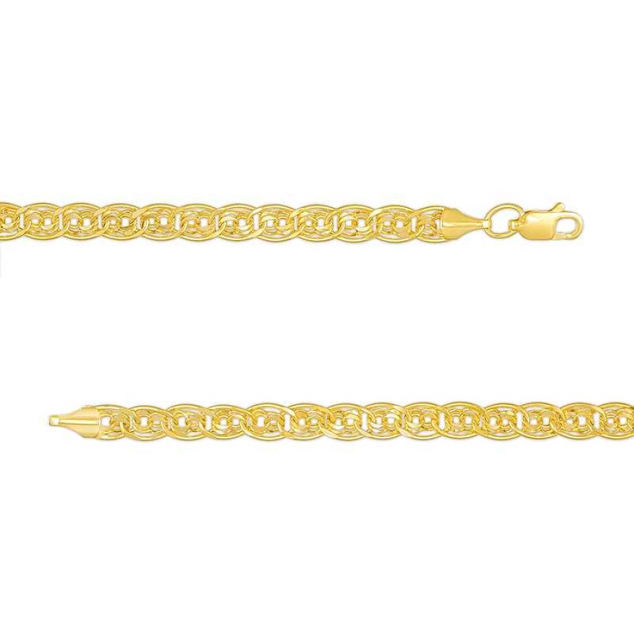 Zales 4.9Mm Layered Oval Link Bracelet In 10K Gold - 7.5" Bracelets