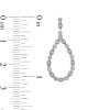 Zales 1/10 Ct. T.W. Diamond Art Deco Vintage-Style Teardrop Earrings In Sterling Silver Earrings