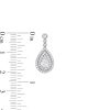 Zales 1-1/2 Ct. T.W. Pear-Shaped Lab-Created Diamond Drop Earrings In 10K White Gold Earrings