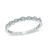 Zales Diamond Accent Milgrain Band In 10K White Gold Rings