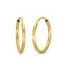 Zales 14.0Mm Continuous Tube Hoop Earrings In 14K Gold Earrings