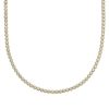 Zales Men'S 10 Ct. T.W. Certified Lab-Created Diamond Tennis Necklace In 14K Gold (F/Si2) - 20" Necklaces