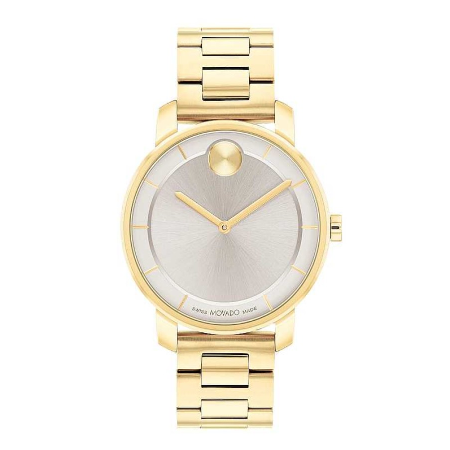 Movado Ladies' Movado Bold® Access Gold-Tone Watch With Grey Dial (Model: 3601080) Watches