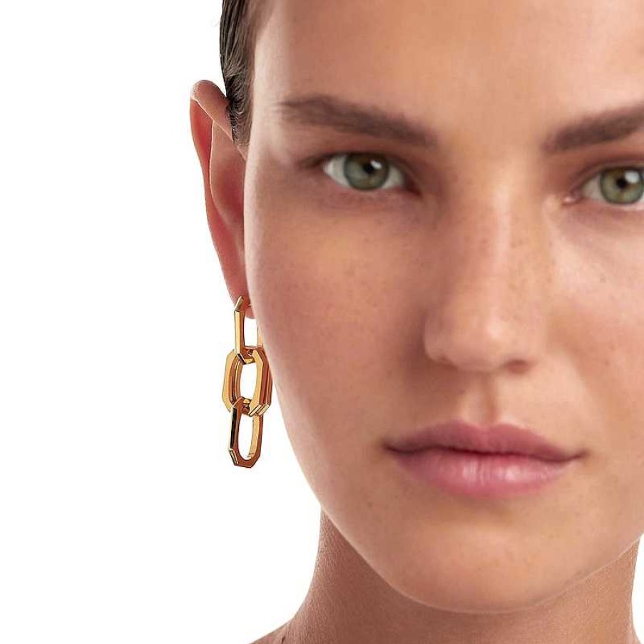 Zales Pdpaola At Zales Chain Link Drop Earrings In Brass With 18K Gold Plate Earrings