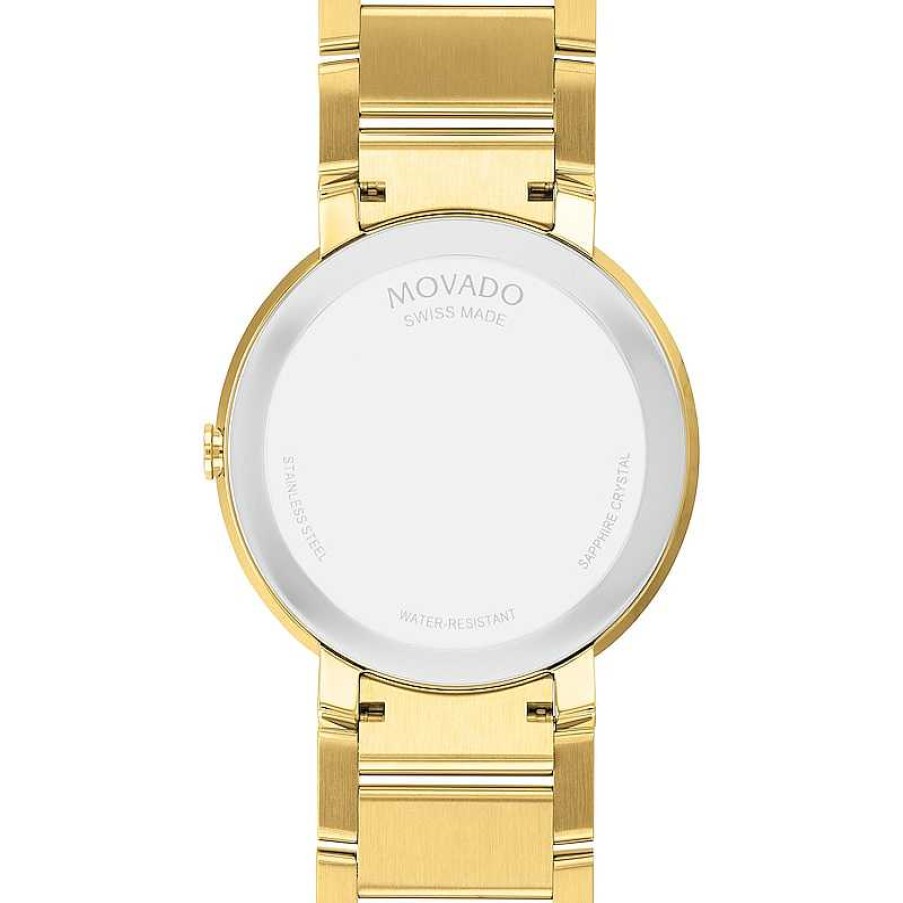 Movado Men'S Movado Sapphire Diamond Accent Gold-Tone Pvd Watch With Gold-Tone Dial (Model: 0607588) Watches