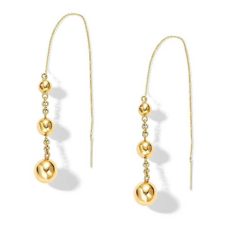 Zales Zales X Soko Obiti Threader Earrings In Brass With 24K Gold Plate Earrings