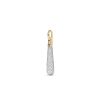 Zales Pdpaola At Zales Cubic Zirconia Medium Teardrop Hoop Earring And Necklace Charm In Sterling Silver With 18K Gold Plate Necklaces