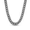 Zales Vera Wang Men 4-3/8 Ct. T.W. Black Diamond Curb Chain Necklace In Sterling Silver With Black Ruthenium - 20" Necklaces