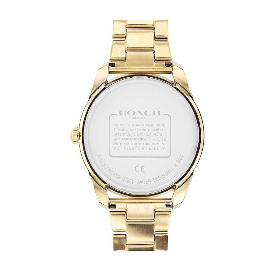 Coach Ladies' Coach Preston Multi-Color Crystal Accent Gold-Tone Ip Watch With Gold-Tone Dial (Model: 14503657) Watches