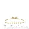 Zales 1/2 Ct. T.W. Diamond Flower Bolo Bracelet In 10K Gold Bracelets