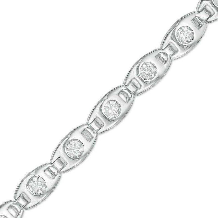 Zales 1 Ct. T.W. Diamond Bracelet In 14K White Gold Bracelets