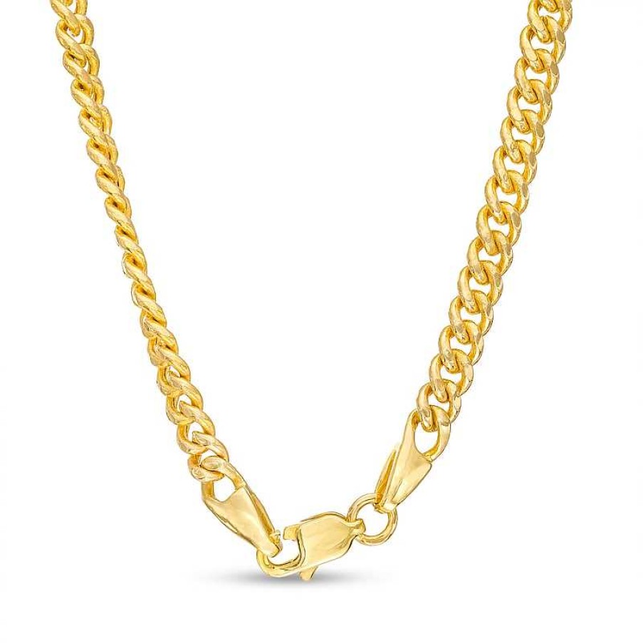 Zales 1/2 Ct. T.W. Oval-Shaped Multi-Diamond Sideways Necklace In 10K Gold - 16" Necklaces