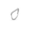 Zales 1/3 Ct. T.W. Diamond Flexible Contour Band In 14K White Gold Rings