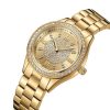 JBW Ladies' Jbw Mondrian 1/6 Ct. T.W. Diamond And Crystal Accent 18K Gold Plate Watch With Gold-Tone Dial (Model: J6388A) Watches