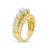 Zales 2 Ct. T.W. Diamond Past Present Future® Triple Row Engagement Ring In 14K Gold Rings