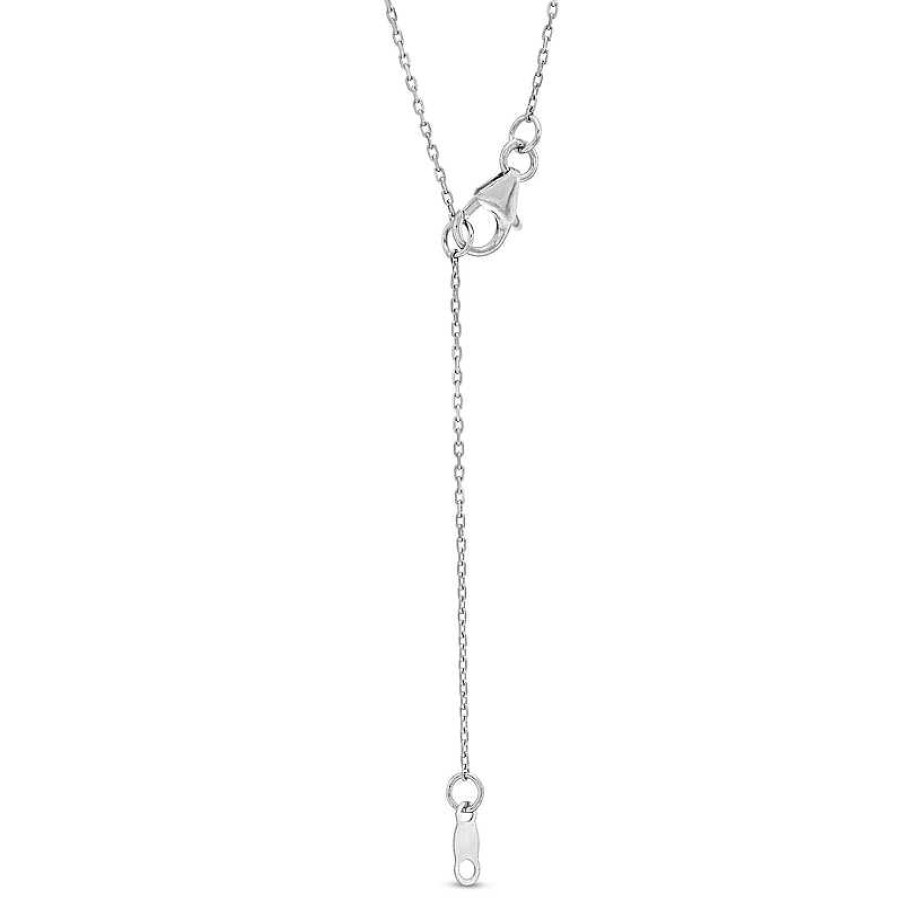 Zales 1-1/8 Ct. T.W. Certified Lab-Created Diamond Solitaire Framed Pendant In 14K White Gold (F/Si2) Necklaces