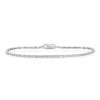 Zales 1/2 Ct. T.W. Diamond Tennis-Style Bar Bracelet In 10K White Gold Bracelets