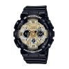 Casio G-Shock Ladies' Casio G-Shock Classic Black Resin Strap Watch With Gold-Tone Dial (Model: Gmas120Gb-1A) Watches