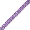 Zales Oval-Cut Amethyst Three Row Tennis Bracelet In Sterling Silver Bracelets