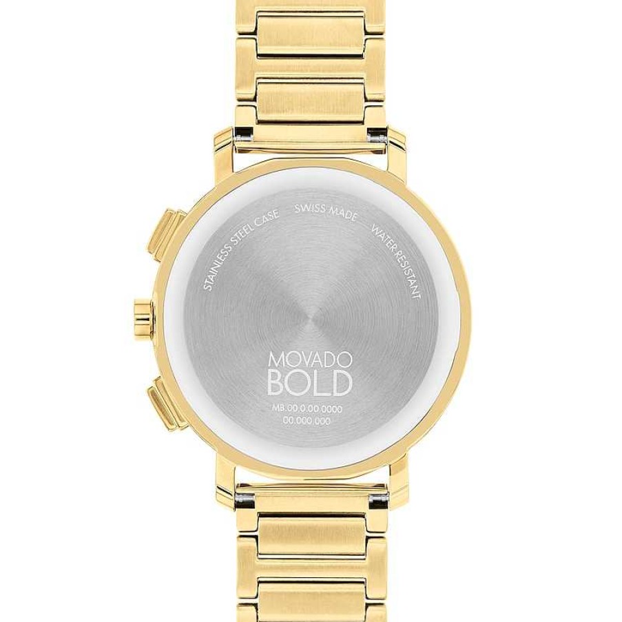 Movado Bold Ladies' Movado Bold® Evolution Gold-Tone Ip Chronograph Watch With Gold-Tone Dial (Model: 3600967) Watches