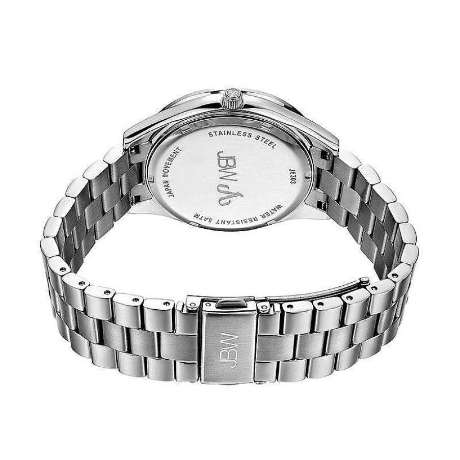 JBW Ladies' Jbw Mondrian 1/6 Ct. T.W. Diamond And Crystal Accent Watch With Silver-Tone Dial (Model: J6303A) Watches