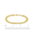 Zales Men'S 8.25Mm Diamond-Cut Cuban Curb Chain Bracelet In Solid 10K Gold - 8.5" Bracelets