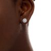 Zales 1/2 Ct. T.W. Composite Diamond Stud Earrings In 10K White Gold Earrings