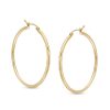 Zales 40.0Mm Tube Hoop Earrings In 14K Gold Earrings