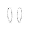 Zales Endless 14.0Mm Hoop Earrings In Hollow 14K White Gold Earrings