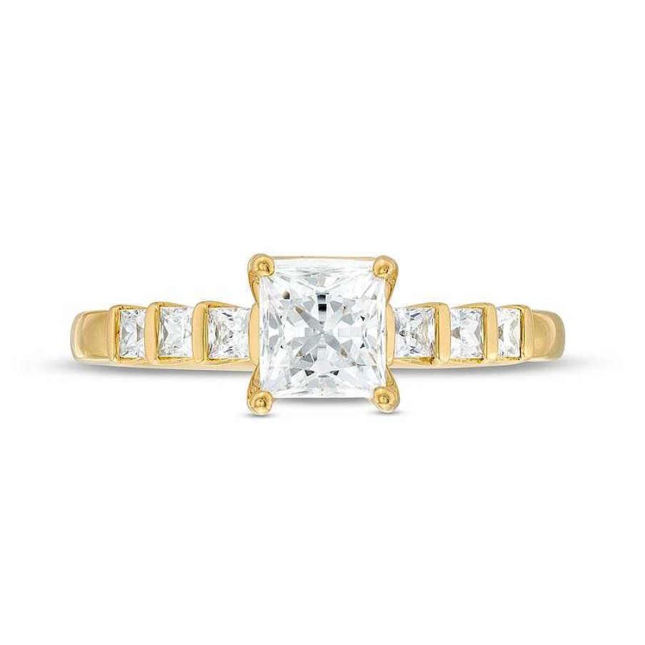 Zales Vera Wang Love Collection 1 Ct. T.W. Princess-Cut Diamond Engagement Ring In 14K Gold Rings