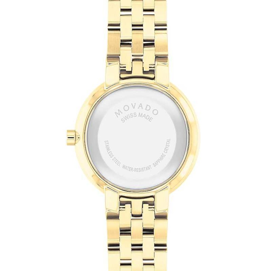 Movado Ladies' Movado Museum® Classic Gold-Tone Pvd Watch With Black Dial (Model: 0607847) Watches