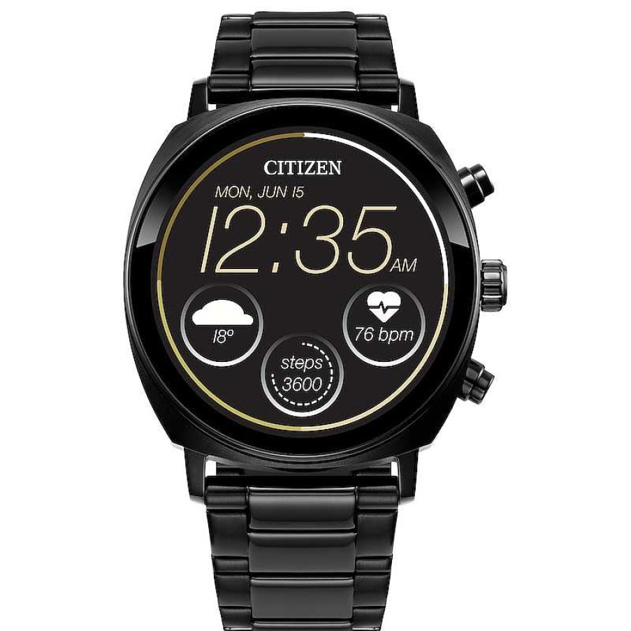 Citizen Citizen Cz Smart Pq2 Casual Black Ip Digital Watch With Black Dial (Model: Mx1005-83X) Watches