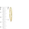 Zales 30.0Mm Tube Hoop Earrings In 14K Gold Earrings