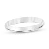 Zales 3.0Mm Engravable Low Dome Comfort-Fit Wedding Band In 10K White Gold (1 Line) Rings