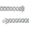 Zales 1 Ct. T.W. Diamond Curb Chain Bracelet In Sterling Silver - 7.5" Bracelets